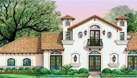 image of tuscan house plan 4907